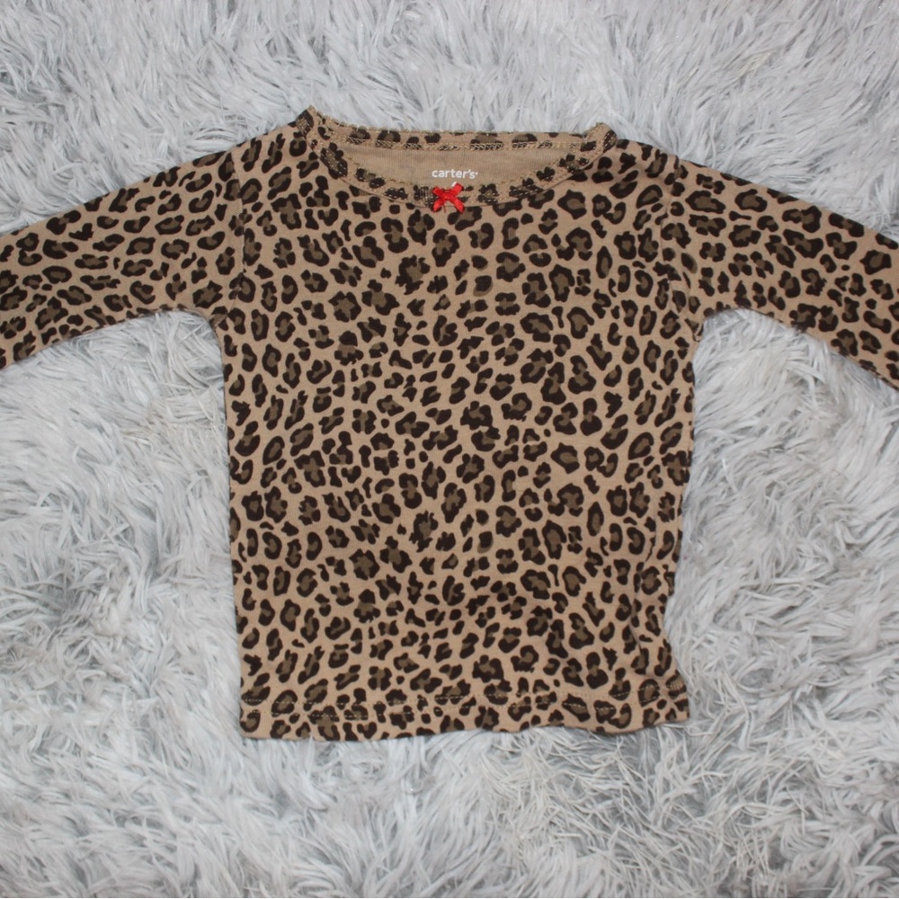 Carters Cheetah Print Top